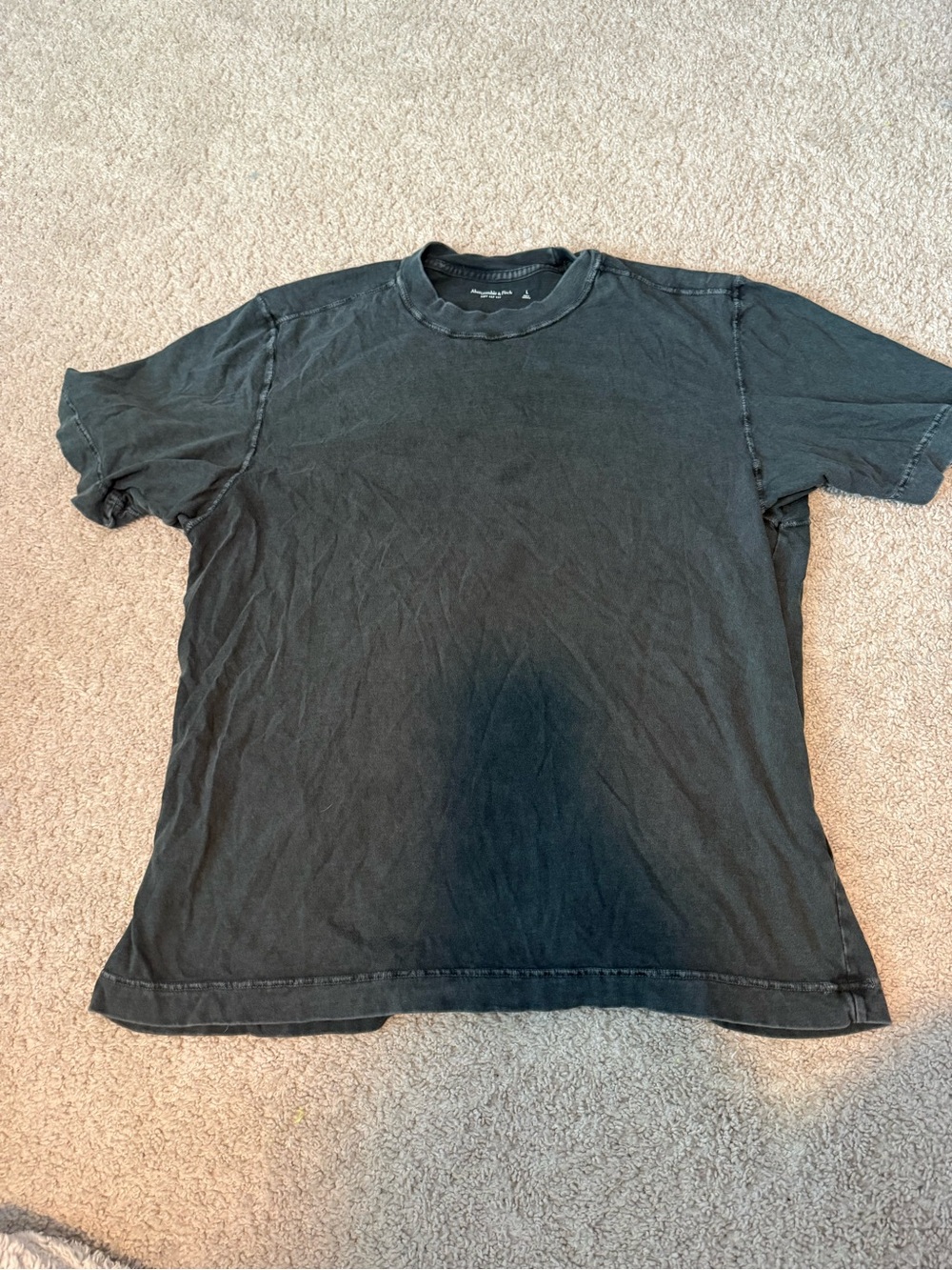 Abercrombie & Fitch Black Short Sleeve Crewneck Tee